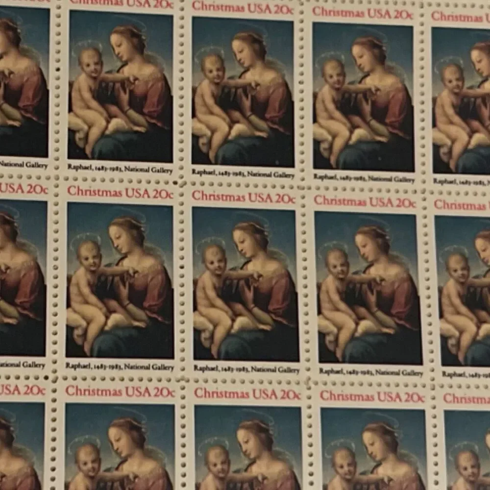 MNH Scott #2107 Christmas Madonna 50 20c Stamp Sheet